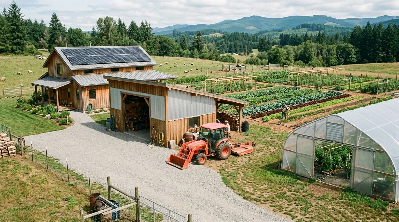 Modern Homestead Shelter: Passive Solar Farmhouse & Workshop Tour